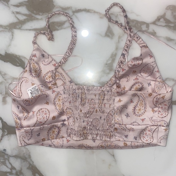 NWOT Zara paisley effect crop top‎ - Picture 8 of 12